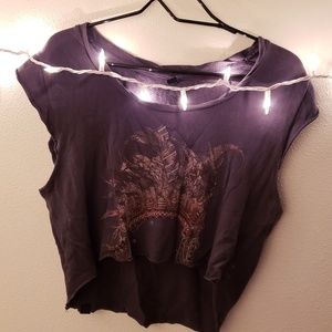 Insight Feather Headdress Crop Top